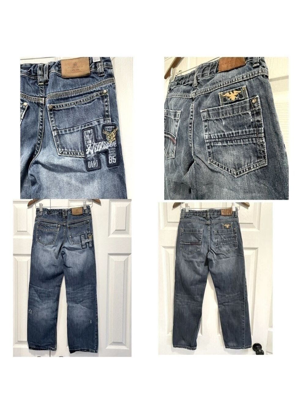 Tommy Hilfiger Jeans Bundle Lot 2 pairs Boys Jeans adjustable waist size 12